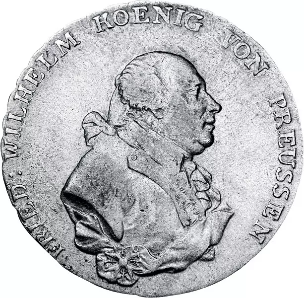 1 Taler Preußen König Friedrich Wilhelm II. 1790-1797
