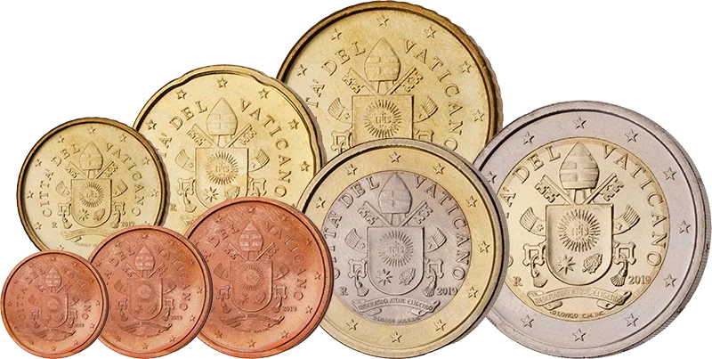 Euro-Kursmünzensatz Vatikan 2019 Ersttags-Edition