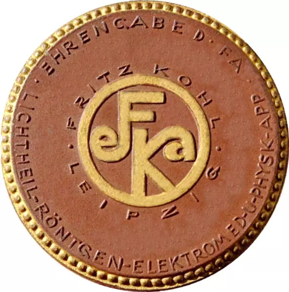 Porzellanmedaille Leipzig (Sachsen) 100 Jahrfeier der Gesellschaft deutscher Ärzte und Naturforscher 1922