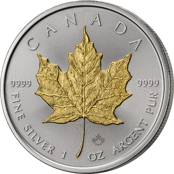 5 Dollars Kanada Maple Leaf 2025 Shiny Gold Edition