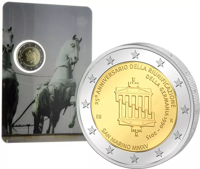 2 Euro San Marino 25 Jahre Deutsche Einheit 2015