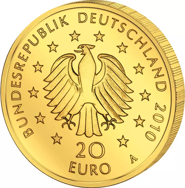 5x 20 Euro BRD Deutscher Wald Eiche 2010 vorzüglich (A-J)