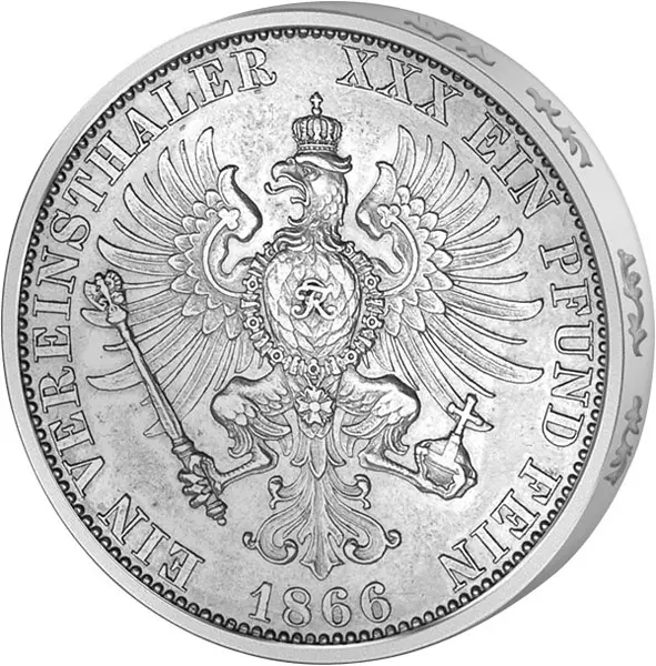 Vereinstaler Preußen König Wilhelm I. 1864-1871