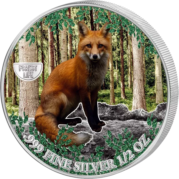 500 Francs Kamerun Mysterious Rhodium Forest Life - Fuchs 2026