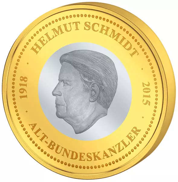 Gedenkprägung Helmut Schmidt