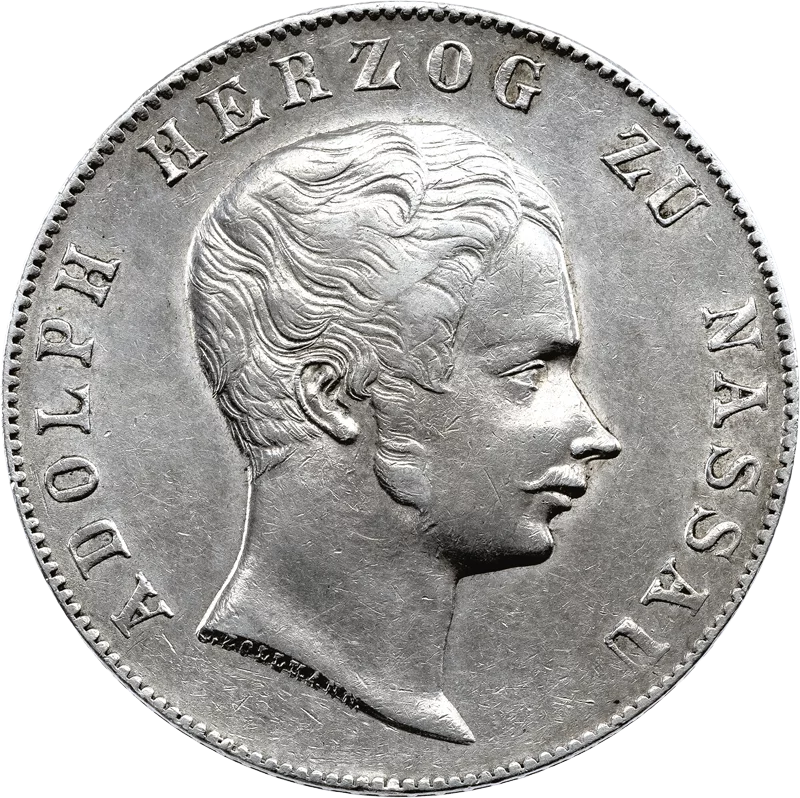 Doppelgulden Nassau Herzog Adolf 1846 - 1847