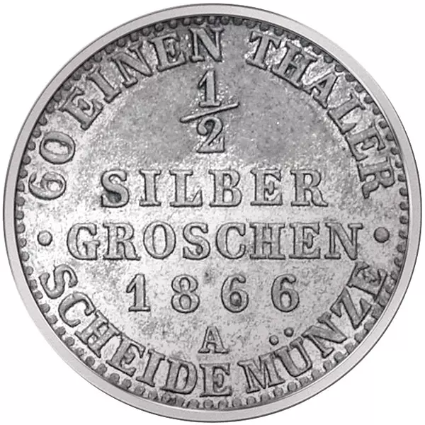 1/2 Groschen Preußen König Wilhelm I. 1861-1873
