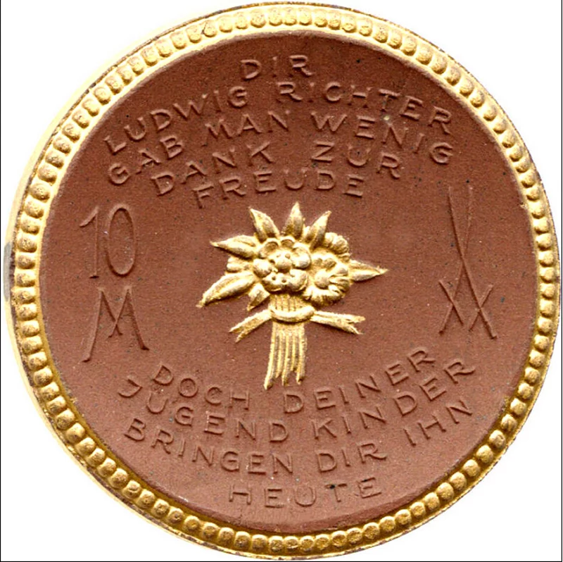 10 Mark Meißen Auf das Ludwig-Richter-Fest 1921