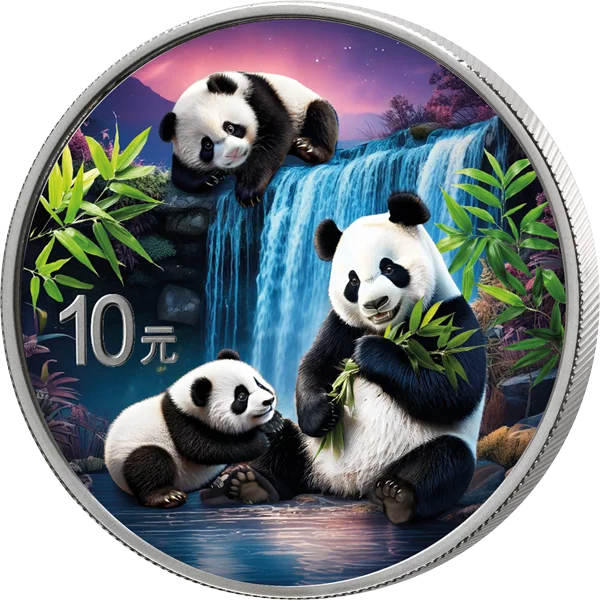 2 x 10 Yuan China Night & Day Panda 2025