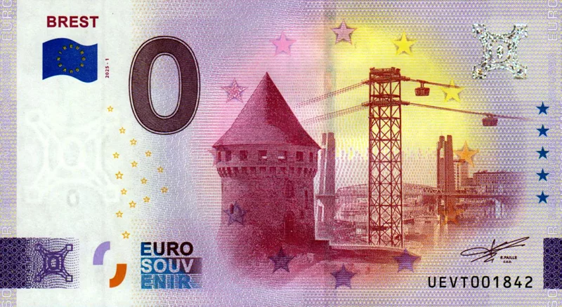 0-Euro-Banknote Frankreich Brest 2025