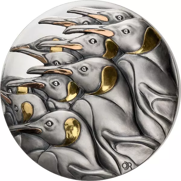 10.000 Francs Benin Patterns of Nature - Pinguinschwarm 2022