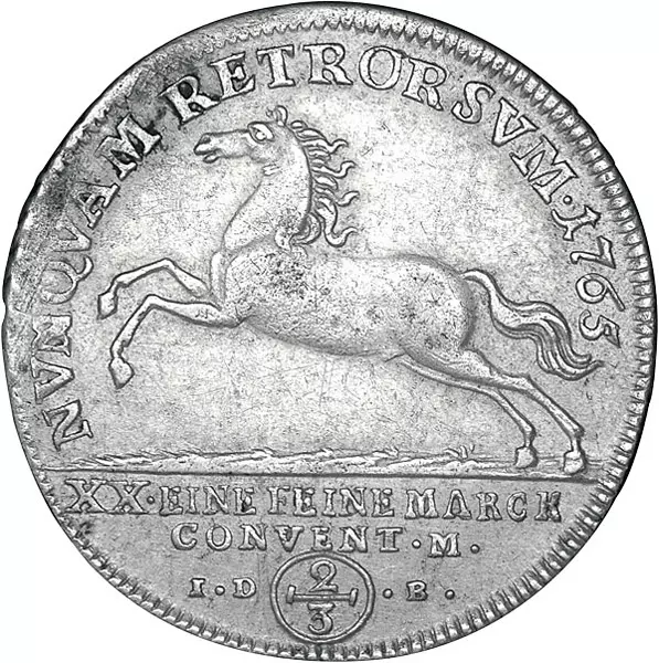 2/3 Taler Braunschweig-Wolfenbüttel Herzog Karl I. (Nasenkarl) 1735-1780