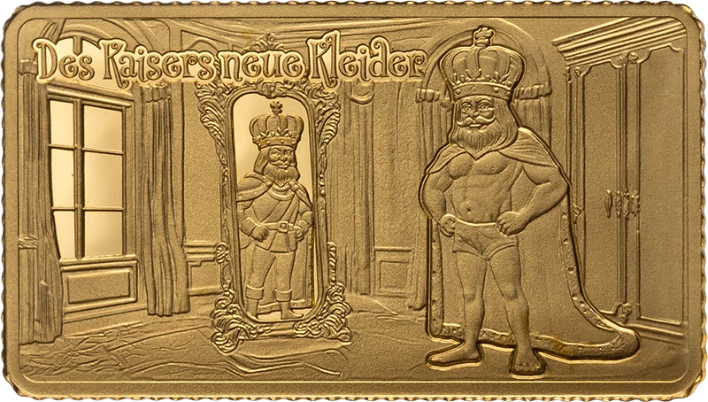 Goldbarren Goldener Märchenzauber - Des Kaisers neue Kleider 2025