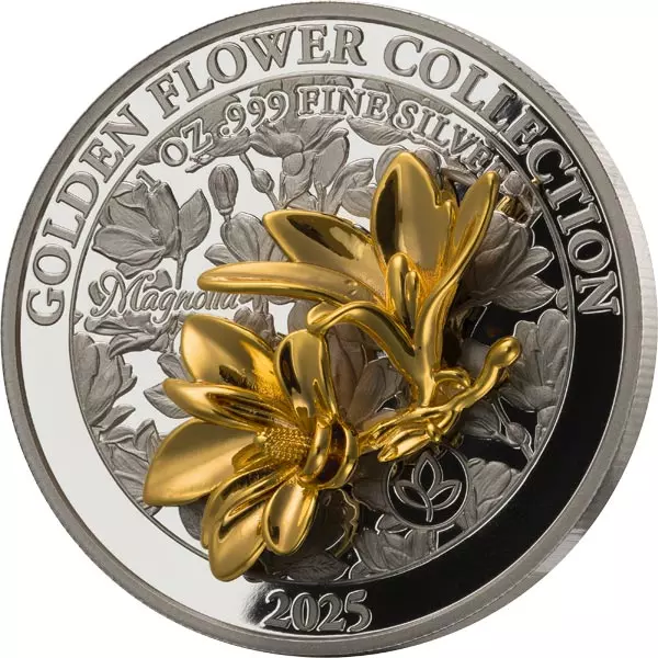 5 Dollars Samoa Golden Flower Collection Magnolie 2025