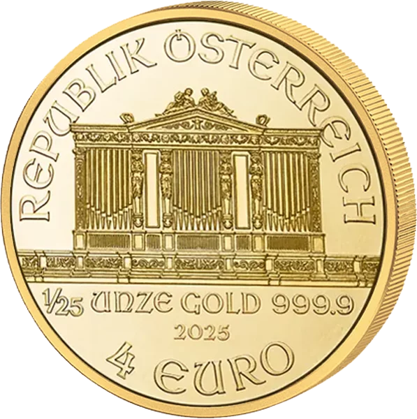 1/25 Unze Gold Österreich Wiener Philharmoniker 2025