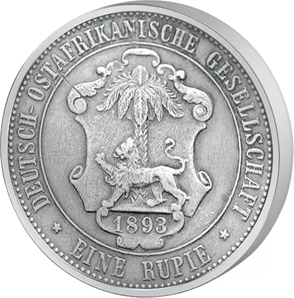 1 Rupie Deutsch-Ostafrika Kaiser Wilhelm II. 1890-1902 Sehr schön