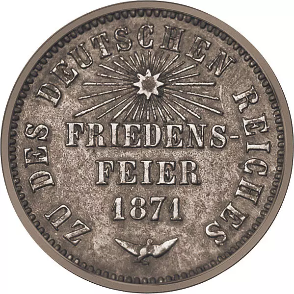 1 Kreuzer Baden Friedensfeier 1871