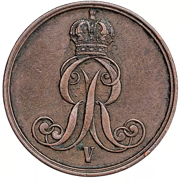 2 Pfennig Hannover König Georg V. 1852-1856