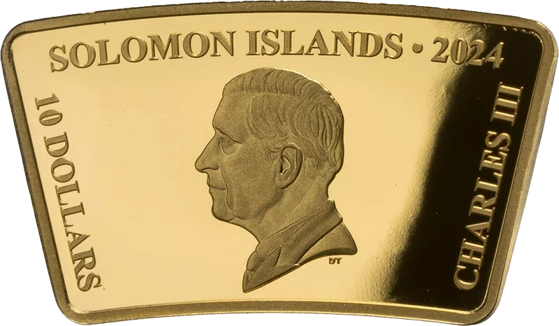 10 Dollars Salomonen Lunar Year Gold Edition - Hase 2024