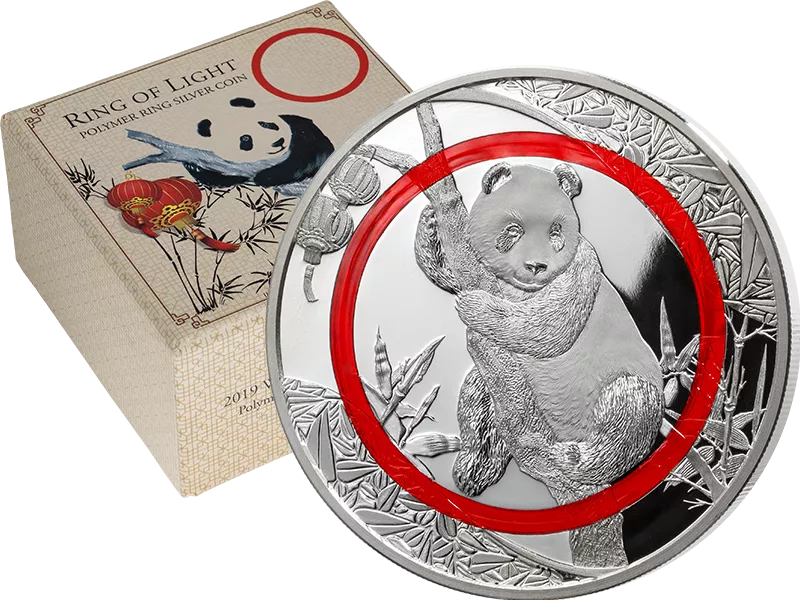 1.000 Shillings Tansania WMF Berlin - Polymer-Ring Panda 2019