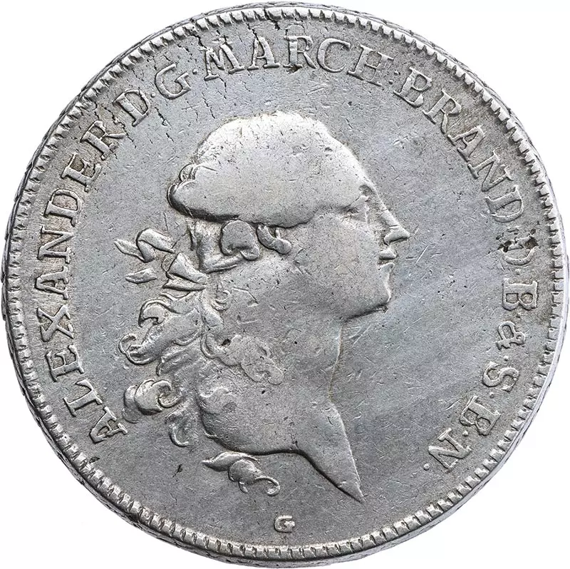 Konventionstaler Brandenburg-Ansbach Karl Alexander 1769/1771