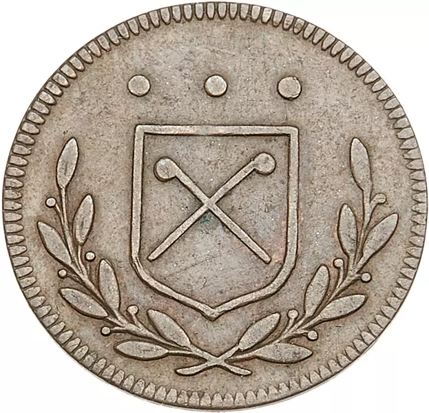 1 Theler Frankfurt Judenpfennig 1807