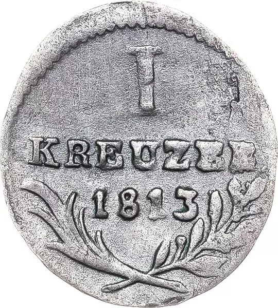 1 Kreuzer Württemberg König Friedrich I. 1807 - 1816