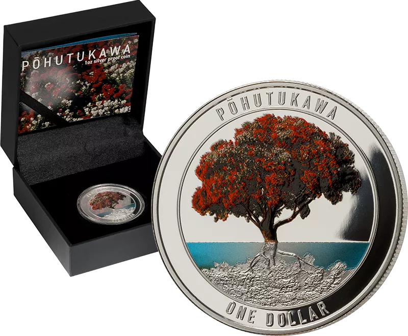 1 Dollar Neuseeland Pohutukawa