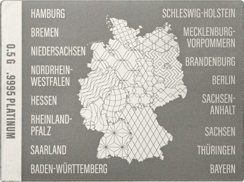 Platinbarren Deutsche Bundesländer - Saarland 2025