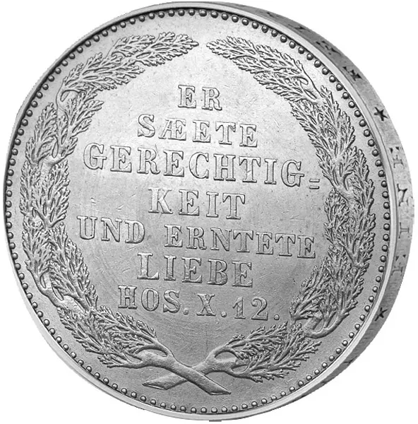 1/3 Taler Sachsen König Friedrich August II. 1854
