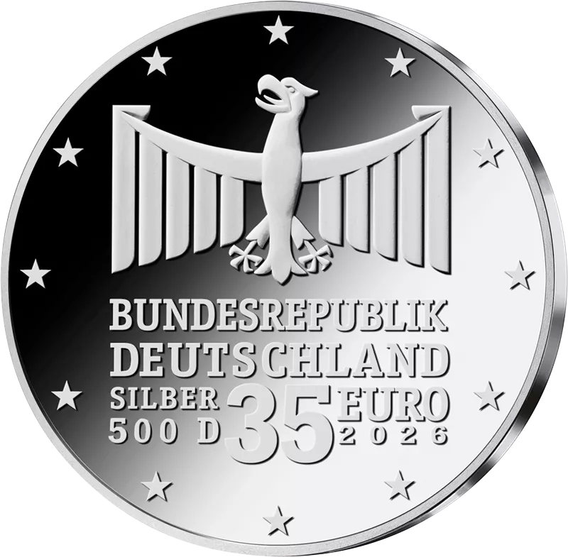 35 Euro BRD 150 Jahre Richard-Wagner-Festspiele Bayreuth 2026 Stempelglanz