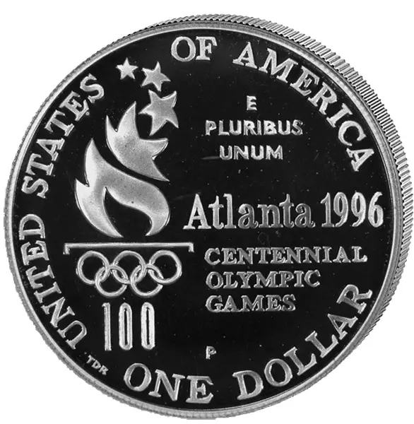 1 Dollar USA Olympiade Atlanta Hochsprung 1996