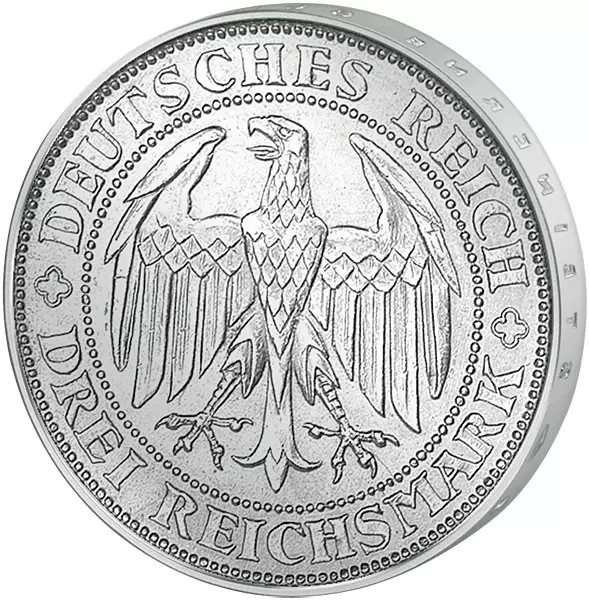 3 Mark Weimarer Republik 1.000 Jahre Meißen 1929 sehr schön bis vorzüglich