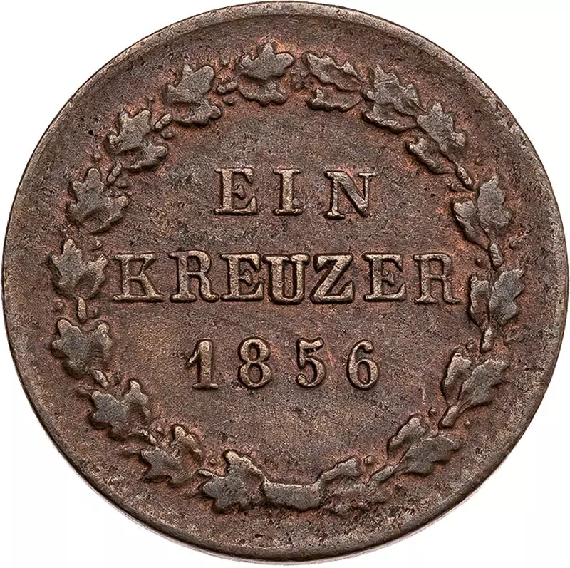 1 Kreuzer Nassau Herzog Adolf 1842-1856