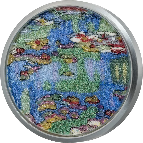 2.000 Francs Kamerun Crystal Art - Claude Monet Seerosen 2026