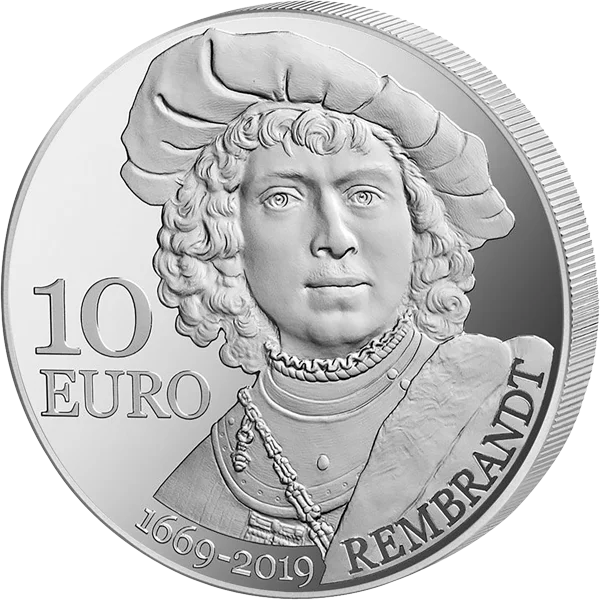 10 Euro San Marino 350. Todestag Rembrandt van Rijn 2019