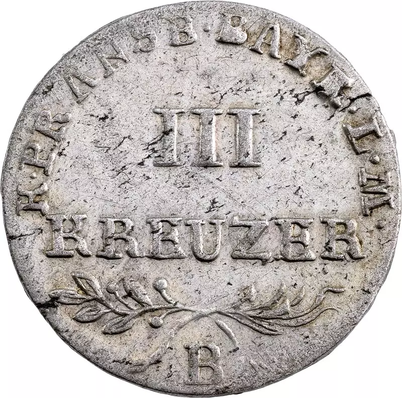 3 Kreuzer Brandenburg - Ansbach - Bayreuth König Friedrich Wilhelm III. 1798 - 1802