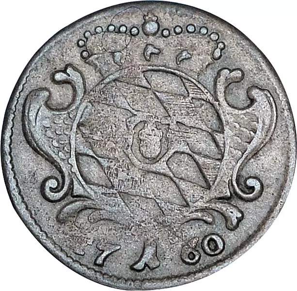 1 Kreuzer Bayern Kurfürst Maximilian III. Joseph 1745-1769