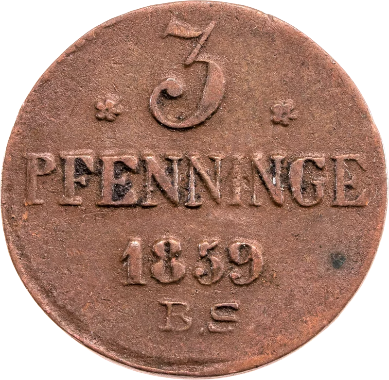 3 Pfennig Freie Hansestadt Rostock