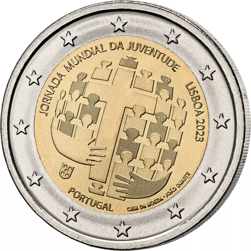 2 Euro Portugal Weltjugendtag Lissabon 2023