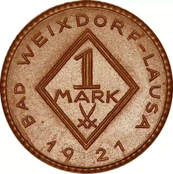 1 Mark Bad Weixdorf - Lausa (Sachsen) 1921