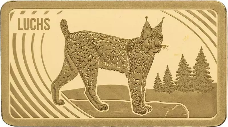 Goldbarren Rückkehr der Wildtiere - Luchs 2022