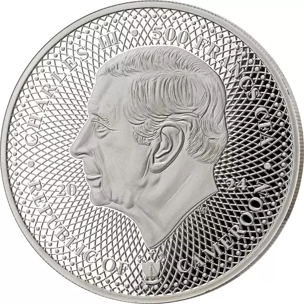 500 Francs Kamerun Mysterious Rhodium Indian Life - Taubensittich 2024