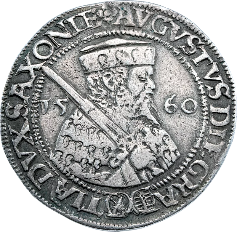 1/4 Taler Sachsen Kurfürst August 1557 - 1586