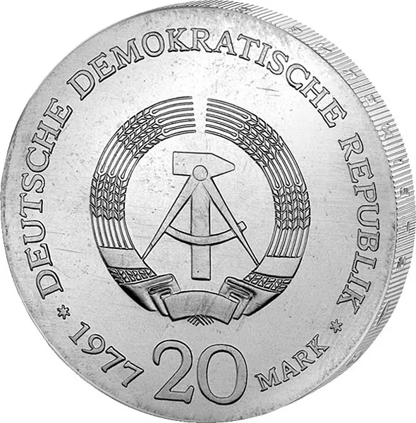 20 Mark DDR Carl Friedrich Gauß 1977