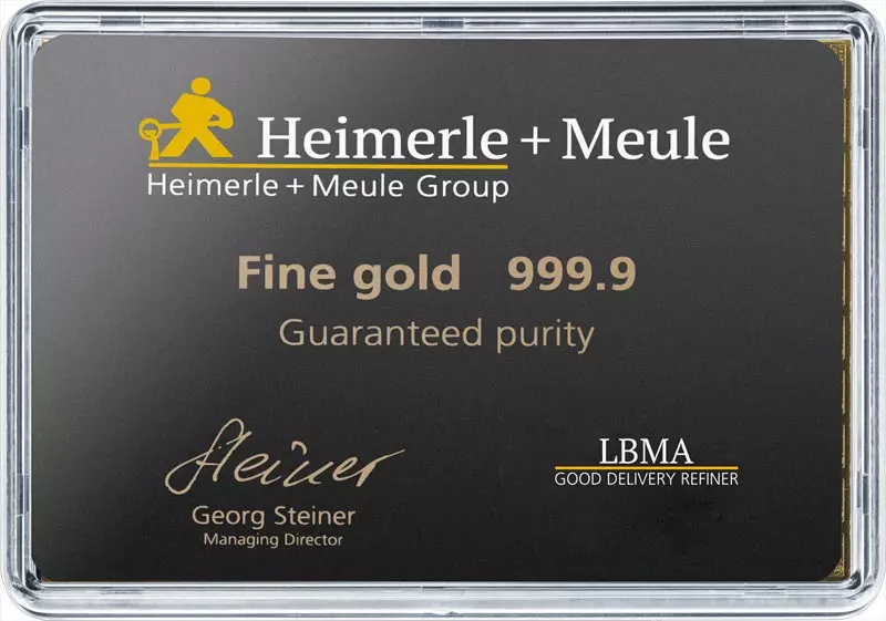 100 x 1 Gramm Knickbarren Heimerle & Meule CombiBar