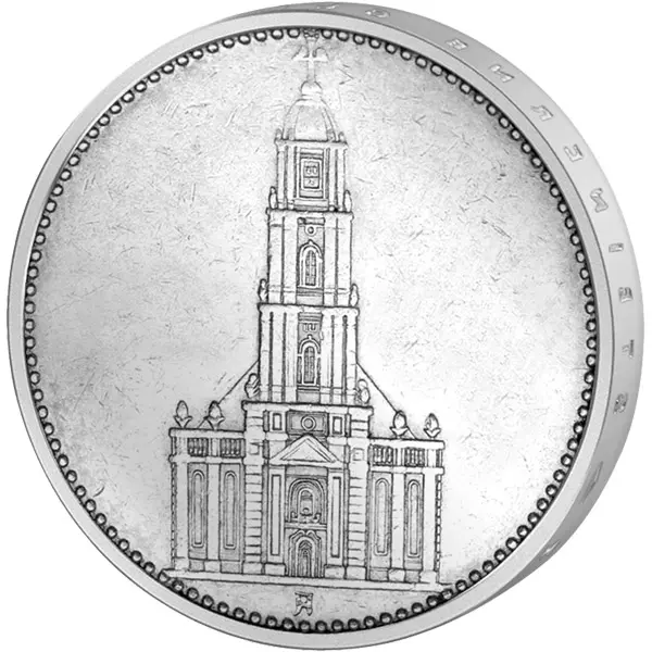 2 x 5 Reichsmark Drittes Reich Hindenburg und Kirche 1934-1936