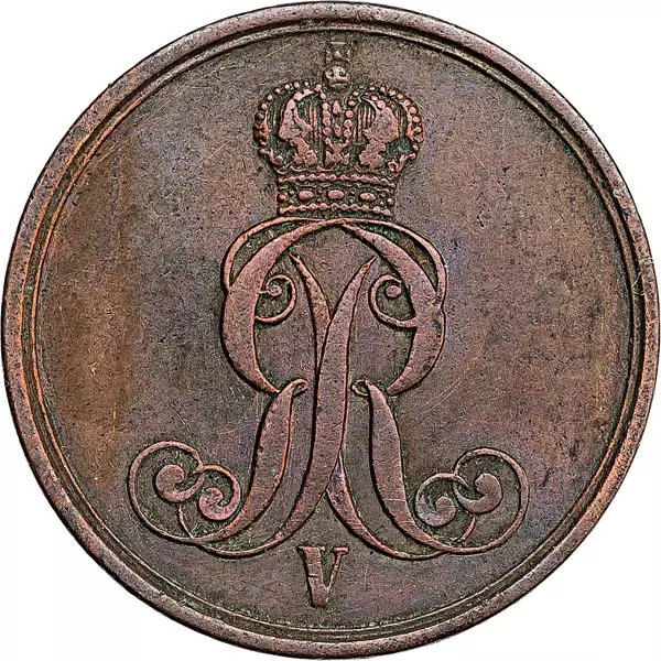 1 Pfennig Hannover König Georg V. 1853-1856