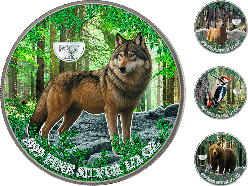 Silber-Kollektion: Mysterious Rhodium - Forest Life