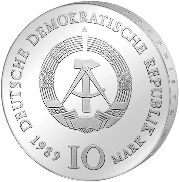 10 Mark DDR Johann Gottfried Schadow 1989 Stempelglanz